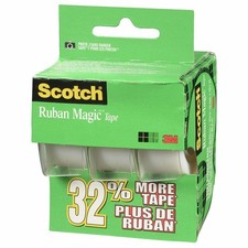 Scotch 3105 3/4 x 300 Scotch Magic Tape 3 Pac...