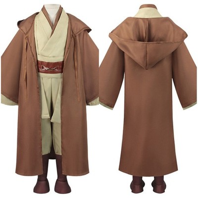 Kids Star Wars Obi-Wan Kenobi Jedi Knight Master Cloak Halloween Costume Uniform