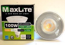 Maxlite 13W LED Dimmable 100W 2700k Softwhite Flood 40 Light Bulb PAR38 E26 Base