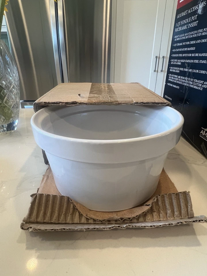 Juego de Fondue All-Clad 3 Qt con Inserto de Cerámica - Accesorios Gourmet Nueva Caja Abierta Foto 4 de 4