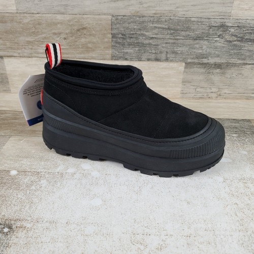 Hunter Askern Womens Shoes Sz 8 M Comfort Black Waterproof Round Toe Slip On