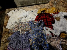 LOT OF 15 Carter Baby GAP OSHKOSH 6-9 M. GIRLS. DRESS PJS. Excellent.
