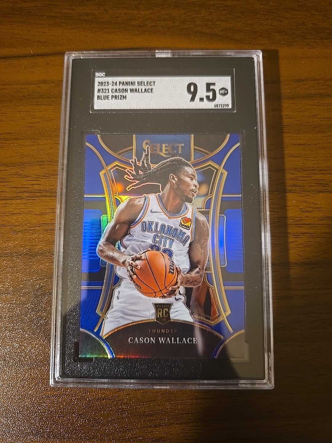 2023-24 Panini Select - Mezzanine Level Cason Wallace #321 Blue Prizm (RC)