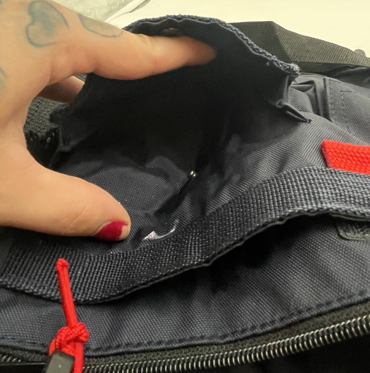 GAP Black/Red/Blue Gorpcore BackPack - image 7