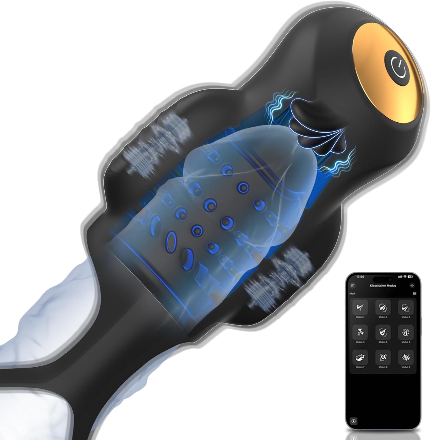 Masturbator Masturbieren für Männer Penis Vibrator Eichel Stimulation