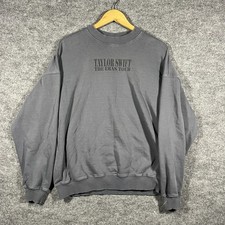 Taylor Swift Sweatshirt Women s Small Eras Tour Official Crewneck Pullover Gray