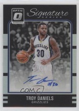 2016 Donruss Optic Signature Series Holo Silver Prizm Troy Daniels #39 Auto 5h0