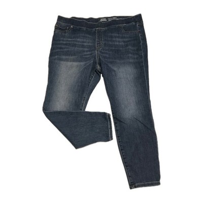 Amazon Essentials Women's Plus Sz 20 Short Blue Denim Jegging Pull-On Jeans 