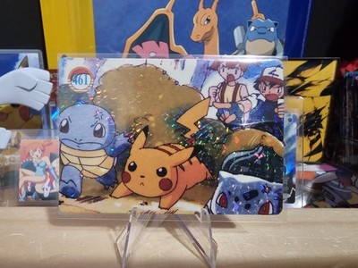 1999 Vintage Pocket Monsters Vending Prism - Pikachu, Misty, Squirtle, Ash #461
