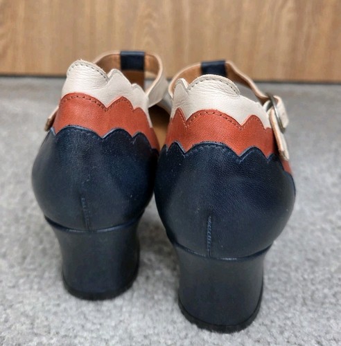 CHAUSSURES FEMME MIZ MOOZ TALON BOUCLE CHEVILLE BLEU MARINE 42 / 11 US MIGNONNES ! - Photo 2/6