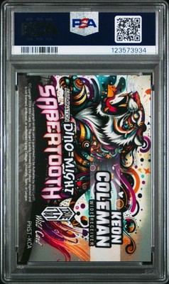 2024 WILD CARD ALUMINATION DINO-MIGHT RAINBOW FOIL KEON COLEMAN