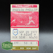 ALAN TRAMMELL & LOU WHITAKER - MLB DEBUT - 1977 RED SOX TIGERS TICKET STUB - HOF