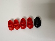 Lot Of Vintage Mary Jane Slip On Shoes Doll Different Sizes Ideal Ginny 1"