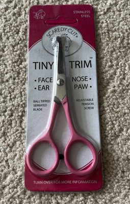 Scaredy Cut Tiny Trim Pink 4.5'' Ball-Tipped Scissor for Dog Or Cat All Pet