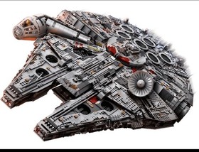 LEGO Star Wars UCS Millennium Falcon 75192 Complete Set 7541 pcs Display Plate