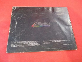 Star Voyager Nintendo NES Instruction Manual Booklet ONLY