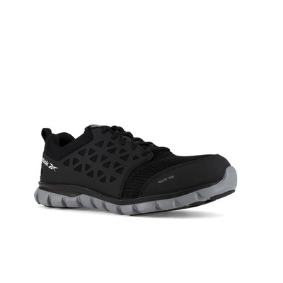 Reebok Work Women's Sublite Cushion Alloy Toe Athletic Work Shoe Black - 4 Wide
