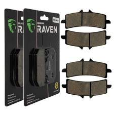 2 Kit plaquettes frein Av Ga et Av Dr Pour Ducati Hypermotard 1100 EVO SP Corse 