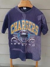 LOGO 7 SAN DIEGO CHARGERS T-SHIRT CIRCA 1995