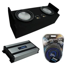 83-12 Ford Ranger Extended Cab Truck Harmony A122 Dual 12" Sub Box & HA-A800.1