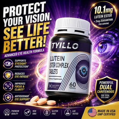 TYILLO Lutein Ester Complex Tablets Eye Health Vision Support 60 Count