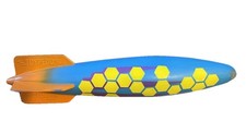 Swimways Toypedo Gliding Underwater Pool Toy 10" Blue Orange Yellow 2011