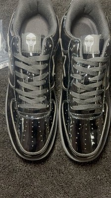 A Bathing Ape Low Top Black/Gray Men's Lace-Up Star Athletic Sneakers w/ Box
