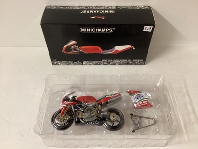 Minichamps Modell 1:12 Ducati 998R BSB 2002 Shane Byrne Tem Renegade OVP neu !
