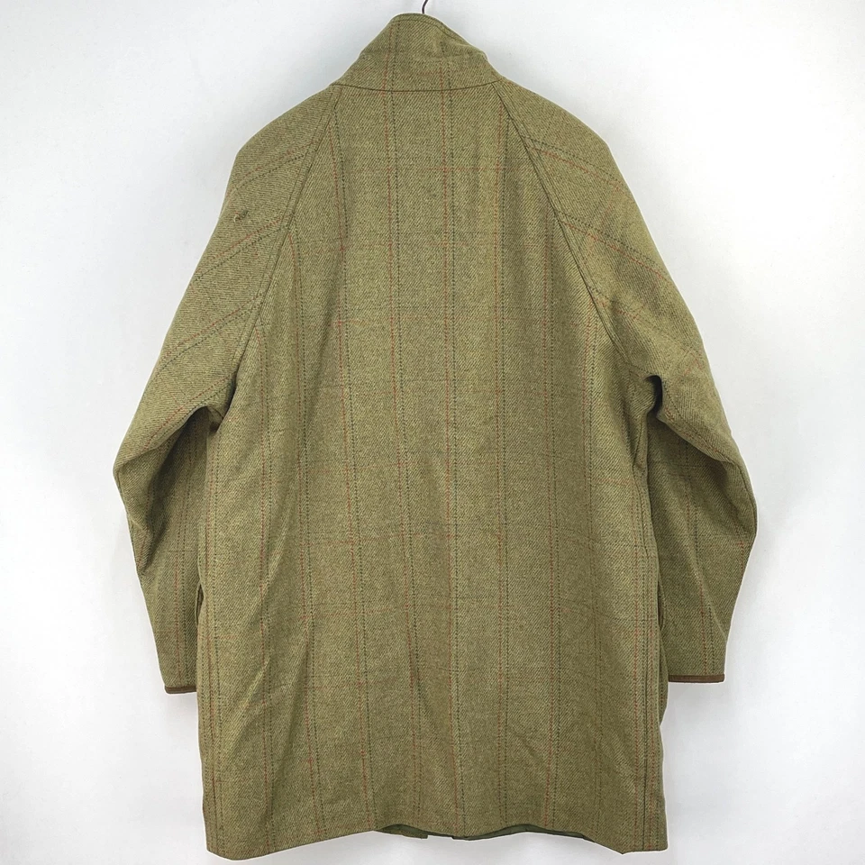 Chrysalis Tweed Coat Mens Large XL Green Hunting Shooting Sporting Field Jacket - Image 2 of 4