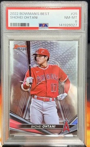 2022 Bowman's Best Shohei Ohtani #25 PSA 8 NM-MT Angels