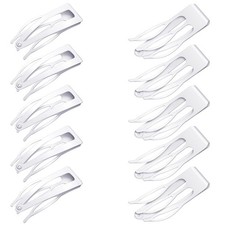 24 Pcs Double Grip Hair Clips Metal Snap Hair Barrettes 3 Prong for Women Girls