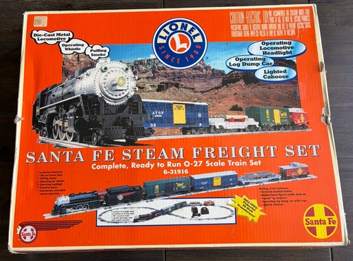 Juego de tren de carga de vapor Lionel 6-31916 Santa Fe escala 0-27 caja original sin probar | Condition: Used
