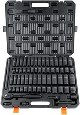 VEVOR 1/2 inch Drive Impact Sleeve Set, 65 Pieces