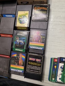 Mattel Intellivision Console Lot w/ Controllers, Intellivoice, Games & Manuals