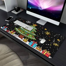 40 90cm1pc XXL Christmas Tree with Gifts  Stars Mouse Pad - Festive Holiday Des