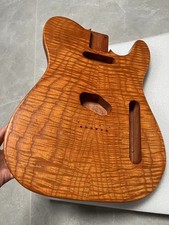 AAAAA DIY mahogany electric guitar body and satin flame maple thickened cover
