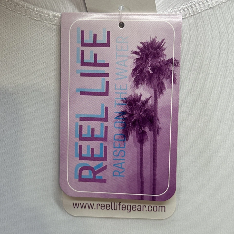 Camisa de pesca Guy Harvey Performance para hombre XXL Reel Life elástica nueva con etiquetas blanca Foto 4 de 4