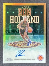 Ron Holland II 2025 Topps Chrome McDonalds All American Legends Green Auto /99