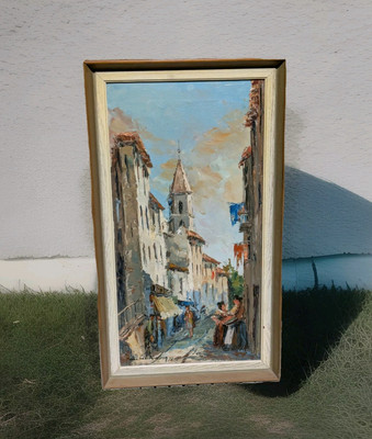 Original Ölgemälde - Joao California signiert gerahmt 20. Jh. Marseille Vintage 