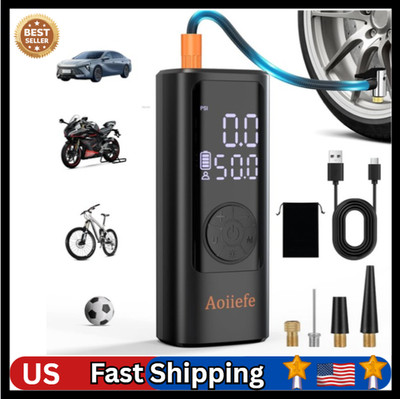 Tire Inflator Portable Air Compressor,150 PSI Mini Rechargeable Tire Pump