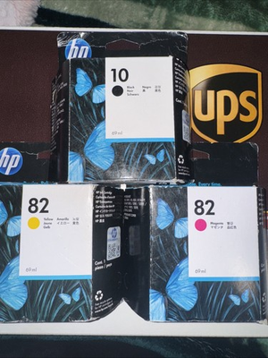 #ad HP C4844A 10 Ink Cartridge Black Sealed Boxes $30.00
