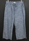 PACT Women's Organic Cotton Blue Chambray Sunday Pants Size M