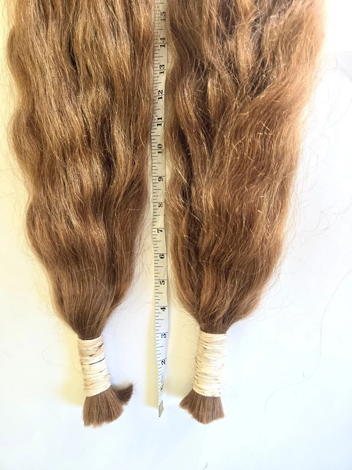 Colas de caballo rojas cabello humano virgen 27" Foto 2 de 4