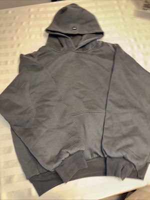 Yeezy Gap Balenciaga 55 Logo Shrunken Heavyweight Hoodie Black  Size Medium NWT