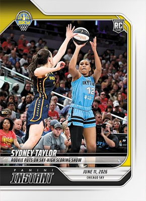 #ad 2026 Panini Instant WNBA #145 Sydney Taylor Chicago Sky RC Caitlin Clark PRESALE $7.49