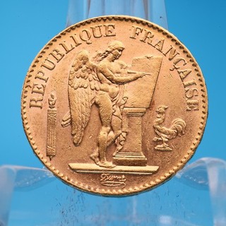 Frankreich 20 Francs 1895 A Stehender Engel Genius 6 45 Gramm 900 Gold Vz