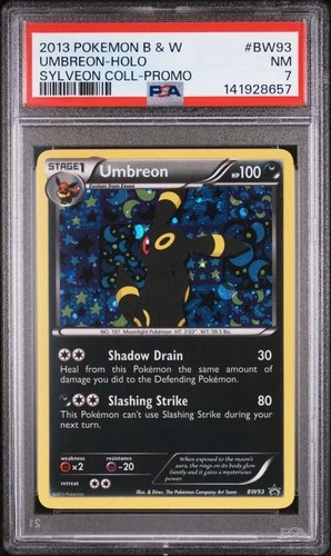Pokemon Black & White Umbreon Holo Sylveon Collection Promo #BW93 PSA 7