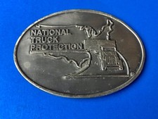 National Truck Protection Semi Drivers United States America Big Rig Belt Buckle