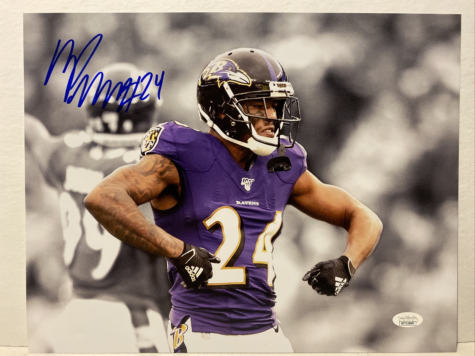 Baltimore Ravens Marcus Peters Stitched Jersey Marcus Peters