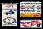 Hot Wheels Redline 1968 Set of 3 high quality Posters Adverts Shop Sign Flyer